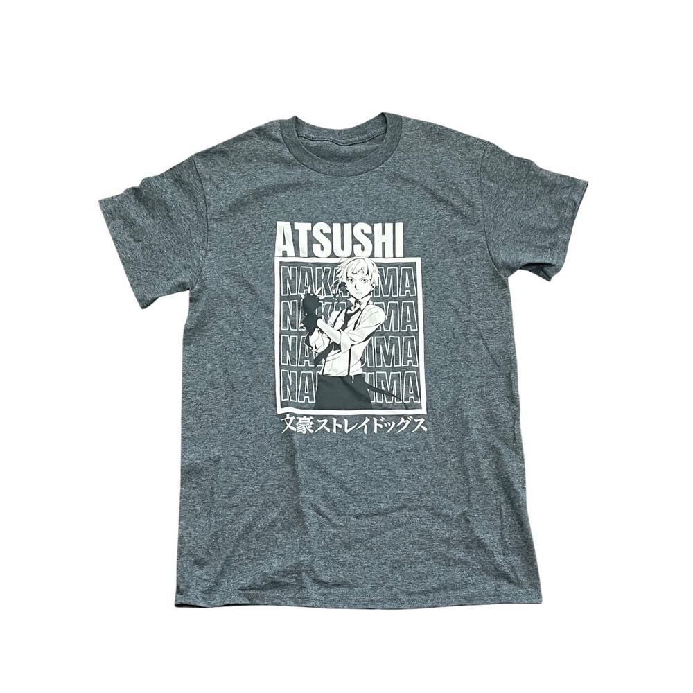 Wordly Karma Atsushi Nakajima Anime Manga Graphic T Shirt Womens Size Small Gray